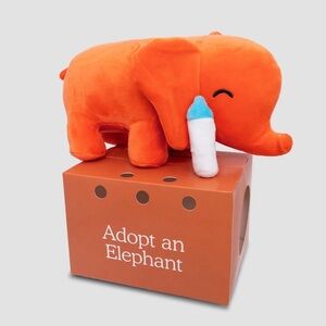 Follow Your Legend Adopt an Elephant Plushie NWT